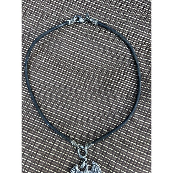 BICO Australia Dragon Charm Pendent Black Waxed Cord 18" Necklace - Picture 6 of 7